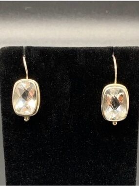 Sarda Sterling Silver 925 Quartz Earrings Vintage